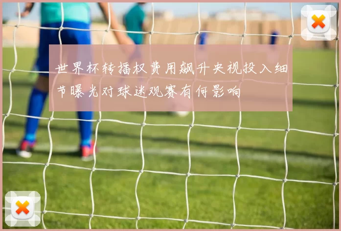 世界杯转播权费用飙升央视投入细节曝光对球迷观赛有何影响